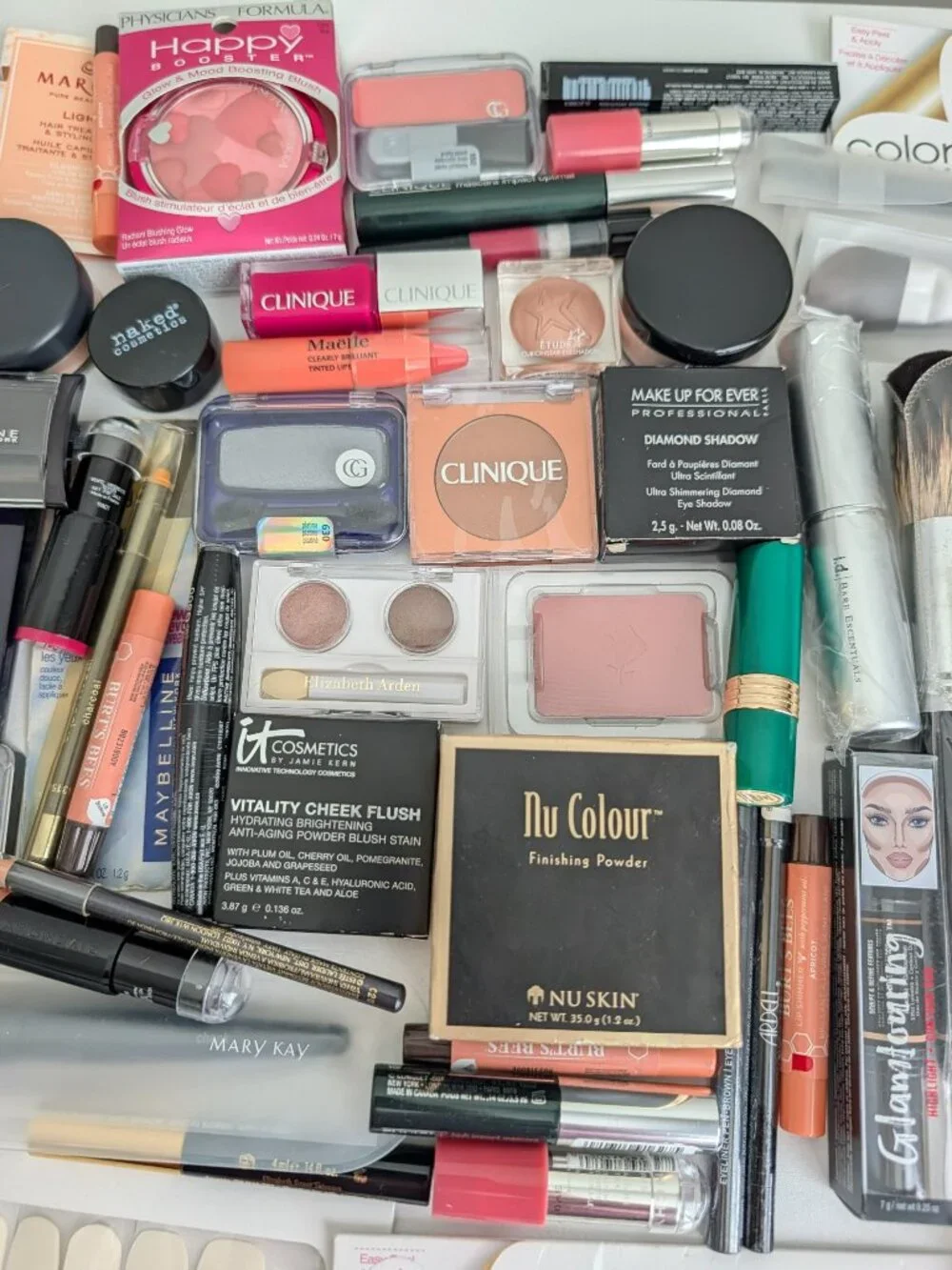 Mixed Beauty Makeup Cosmetics Lot Over 60 Pieces Assorted Brands ALL NEW